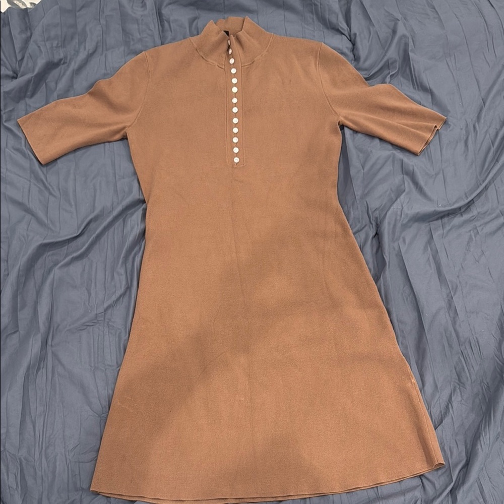THEORY SMALLElegant Brown Dress